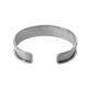 Stainless Steel 304 Bracelet Base 14.7x71mm for 10mm Cord