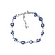 Bracciale in Acciaio Inossidabile 304 con Smalto Evil Eye 200 mm