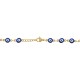 Bracelet en Acier Inoxydable 304 avec œil Maléfique Émaillé 200 mm