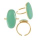 Enameled Stainless Steel 304 Finger Ring Oval 13x25mm