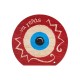 Wooden Deco with Evil Eye & Laugh 200x120mm