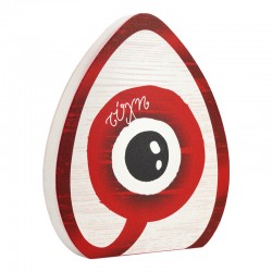 Huevo Decorativo de Madera con Ojo Turco 200 x 120 mm