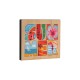 Wooden Bear Mat Summer 100x91mm
