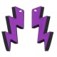 Pendenti in Plexi Fulmini 21x46mm (Set/2 pezzi)
