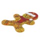 Plexi Acrylic Pendant Gingerbread Boy with Beanie 42x60mm