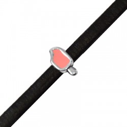 Passant en Métal/Zamak glace émaillée 7x13mm (Ø 5,2x2,2mm)