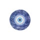 Plexi Acrylic Round Evil Eye Blue 65mm