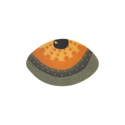 Plexi Acrylic Evil Eye Olive 75x49mm