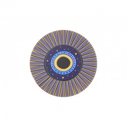Pendentif en Plexiglas « Œil maléfique » rond Bleu et Violet 60 mm
