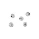 Zamak Round Faceted Bead ~4mm Ø1.2mm