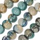 Perle Ronde en Céramique Émaillée ~23 mm Ø4.5 mm
