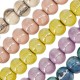 Enameled Ceramic Bead Round ~23mm Ø4.5mm