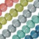 Enameled Ceramic Bead Round ~23mm Ø4.5mm