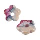 Ciondolo in Ceramica a Forma di Fiore con Smalto 16 Mm/4 mm Ø5 mm