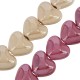 Enameled Ceramic Bead Heart 22x19mm Ø3.5mm