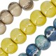 Perle Rondelle Ronde en Céramique Émaillée 31 mm Ø 5 mm
