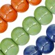 Enameled Ceramic Bead Round ~35mm Ø~5mm