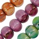 Enameled Ceramic Bead Round ~35mm Ø~5mm