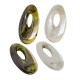 Enameled Ceramic Pendant Oval 35x65mm