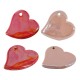 Enameled Ceramic Pendant Heart 47x52mm