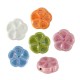 Perle en Céramique Émaillée Fleur 18 mm/7 mm Ø 2 mm