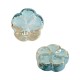 Perle en Céramique Émaillée Fleur 18 mm/7 mm Ø 2 mm
