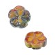 Perle en Céramique Émaillée Fleur 18 mm/7 mm Ø 2 mm