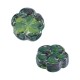 Perla in Ceramica Smaltata a Forma di Fiore 18 Mm/7 mm Ø 2 mm