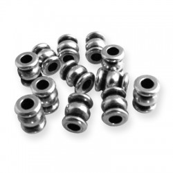 Μεταλλική Μπρούτζινη Χάντρα Σωληνάκι 5x6.5mm Ø2.6mm