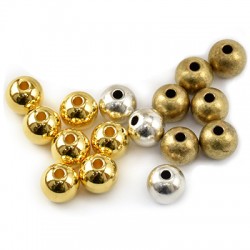 Perlina in Metallo Ottone 6mm (Ø1.5mm)