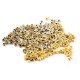 Perlina in Metallo Ottone Cubo 2.5mm (Ø1.7mm)