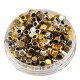 Brass Bead Cube 3mm Ø2mm