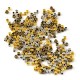Perlina in Metallo Ottone Cubo 3mm (Ø2mm)
