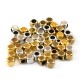Perle Carrée en Laiton 4 mm Ø 2.5 mm
