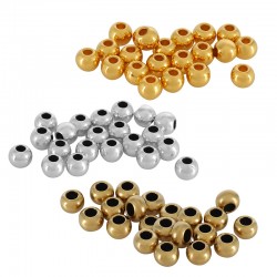 Perlina in Ottone 6x4mm (Ø2.8mm)