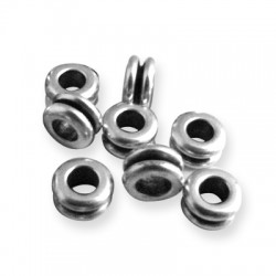Μεταλλική Μπρούτζινη Χάντρα Ροδέλα 5x2.9mm Ø2.6mm