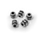 Μεταλλική Μπρούτζινη Χάντρα Οβάλ Tριπλή 6x6.2mm Ø2.8mm