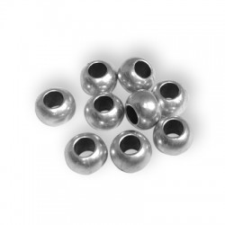 Brass Bead Round 8x5.8mm Ø4mm