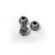 Perlina in Metallo Ottone a Strisce 10x7.6mm (Ø4mm)