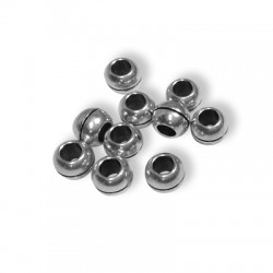 Μεταλλική Μπρούτζινη Χάντρα Μπίλια 7x5.1mm Ø3.7mm