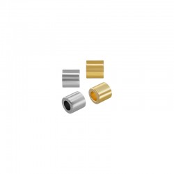 Tubo in Ottone con Perline 5 mm Ø 3 mm