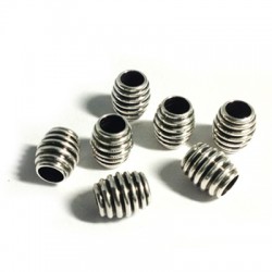 Tube en Laiton à Rayures 6 x 10 mm Ø 5 mm