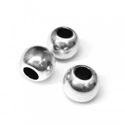 Perle Ronde en Laiton 14 x 12 mm Ø 5 mm