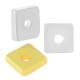 Rondel de Metal Laton Cuadrado 4x1.2mm (Ø 1,6mm)