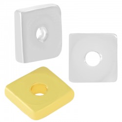 Brass Spacer Square Flat 5mm/1.2mm Ø1.6mm