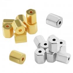 Μεταλλικό Μπρούτζινο Σωληνάκι Εξάγωνο 6mm/5mm Ø1.5mm