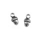Zamak Charm Acorn 8x7mm