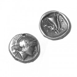 Ciondolo in Metallo Zama Moneta Piccola 11mm