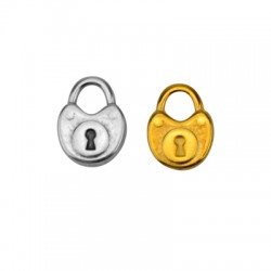 Charm Cadenas en Zamak 15 x 20 mm