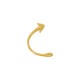 Demi-Bracelet en Zamak Ancre 54 x 4 mm (Ø 4.8 x 8 mm)